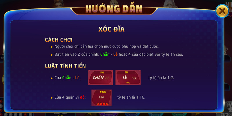 Nguyên tắc cơ bản khi chơi xóc đĩa là gì?